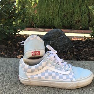 Customized Baby Blue Old School Vans